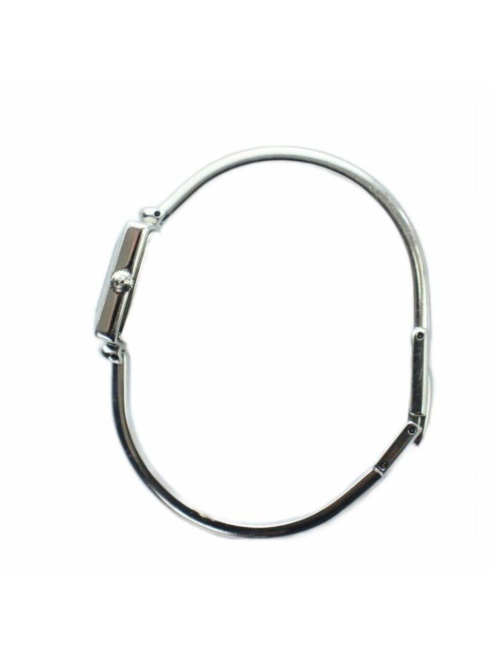 Gucci L Watch Quartz Bangle Black Dial Silver - Picture 5 of 8